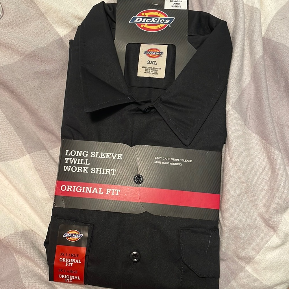 Dickies Long sleeve twill work shirt